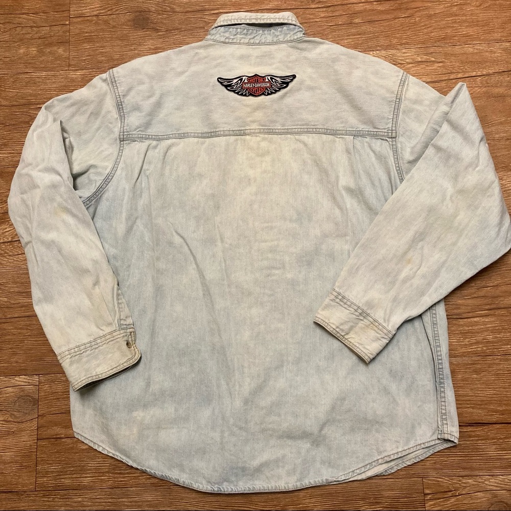 Vintage Levi’s x Harley Davidson Denim Button up